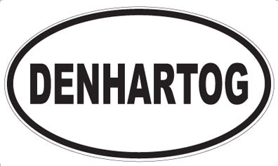 DENHARTOG - Oval Sticker