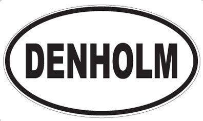 DENHOLM - Oval Sticker