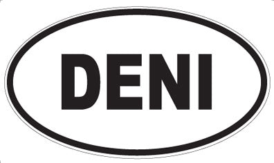 DENI - Oval Sticker