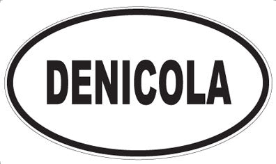 DENICOLA - Oval Sticker