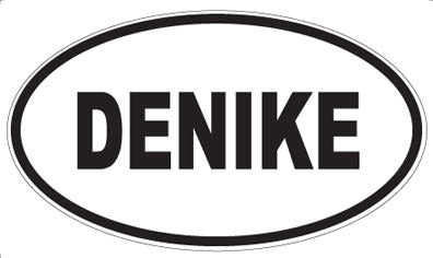 DENIKE - Oval Sticker