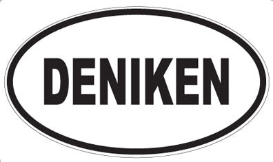 DENIKEN - Oval Sticker