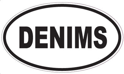 DENIMS - Oval Sticker