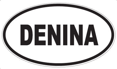 DENINA - Oval Sticker