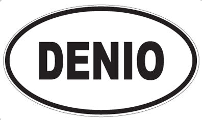 DENIO - Oval Sticker