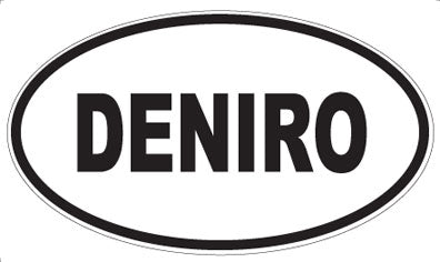 DENIRO - Oval Sticker