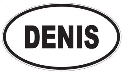 DENIS - Oval Sticker