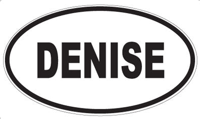 DENISE - Oval Sticker