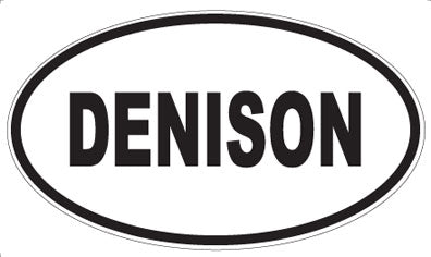 DENISON - Oval Sticker