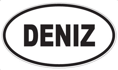 DENIZ - Oval Sticker