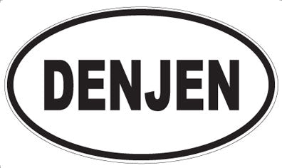 DENJEN - Oval Sticker
