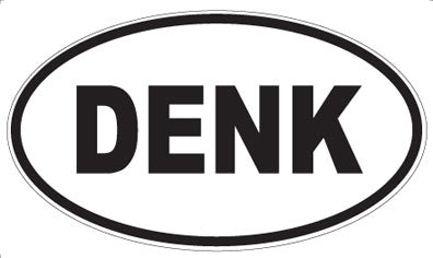 DENK - Oval Sticker