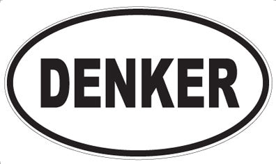 DENKER - Oval Sticker