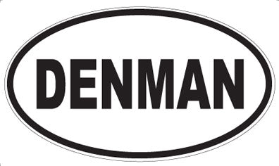 DENMAN - Oval Sticker