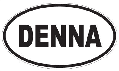 DENNA - Oval Sticker