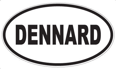 DENNARD - Oval Sticker