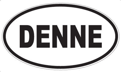 DENNE - Oval Sticker