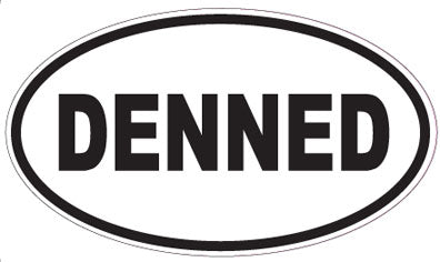 DENNED - Oval Sticker