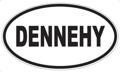 DENNEHY - Oval Sticker