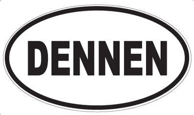 DENNEN - Oval Sticker