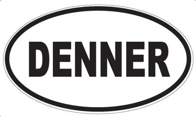 DENNER - Oval Sticker