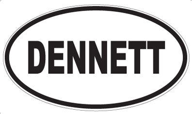 DENNETT - Oval Sticker