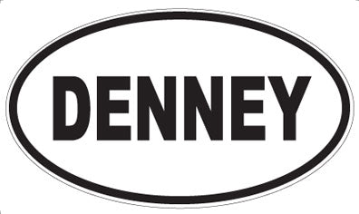 DENNEY - Oval Sticker