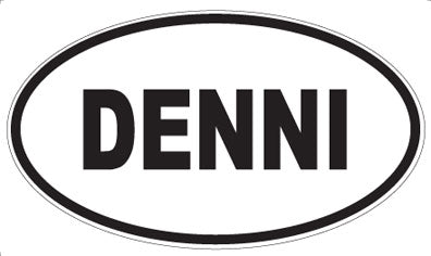 DENNI - Oval Sticker