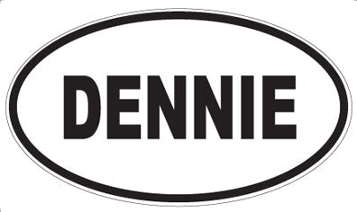 DENNIE - Oval Sticker