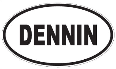 DENNIN - Oval Sticker