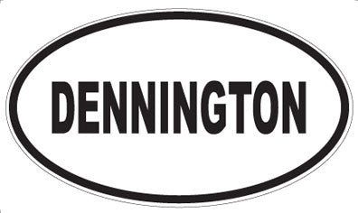 DENNINGTON - Oval Sticker