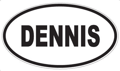 DENNIS - Oval Sticker