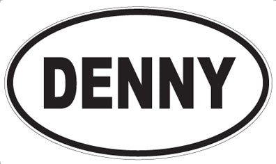 DENNY - Oval Sticker