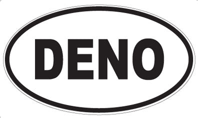 DENO - Oval Sticker