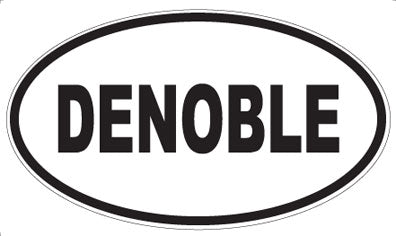 DENOBLE - Oval Sticker
