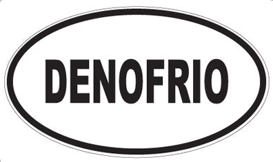 DENOFRIO - Oval Sticker