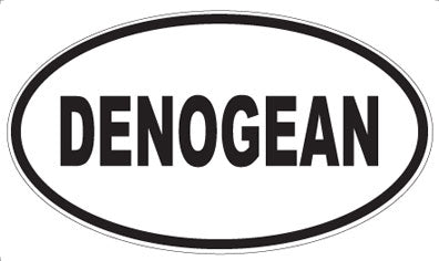 DENOGEAN - Oval Sticker