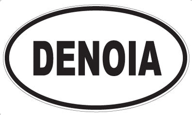 DENOIA - Oval Sticker