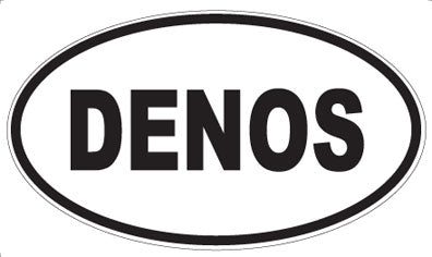 DENOS - Oval Sticker