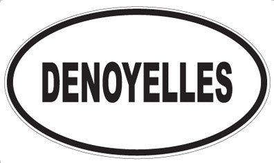 DENOYELLES - Oval Sticker