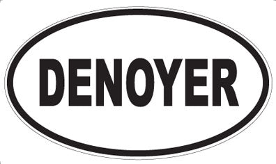 DENOYER - Oval Sticker