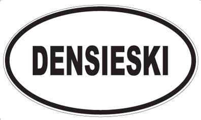DENSIESKI - Oval Sticker