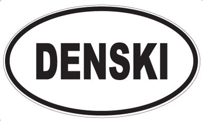 DENSKI - Oval Sticker