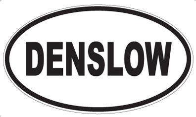 DENSLOW - Oval Sticker