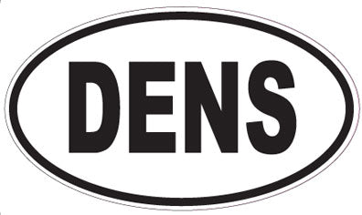 DENS - Oval Sticker