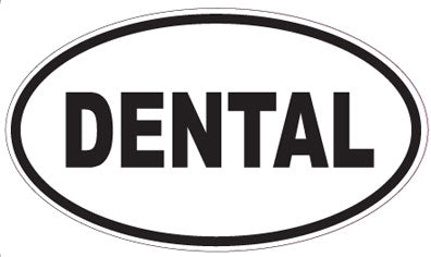 DENTAL - Oval Sticker