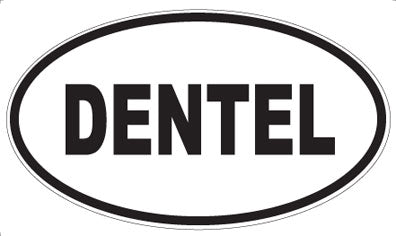 DENTEL - Oval Sticker