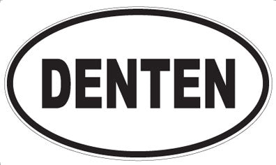 DENTEN - Oval Sticker