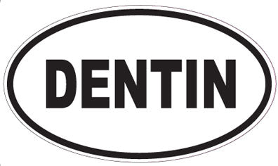 DENTIN - Oval Sticker