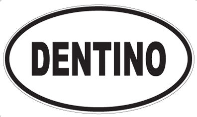 DENTINO - Oval Sticker